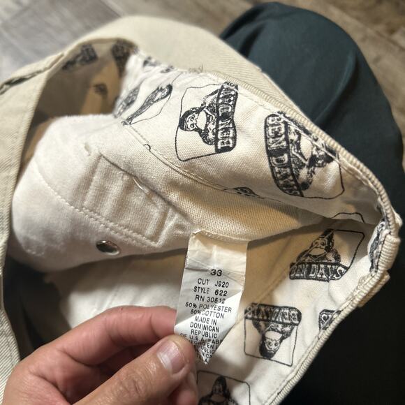 VTG Ben Davis Work Shorts Men 33 Utility Carpenter Canvas Workwear - Picture 7 of 7